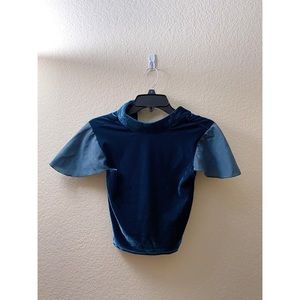 Velvet crop top